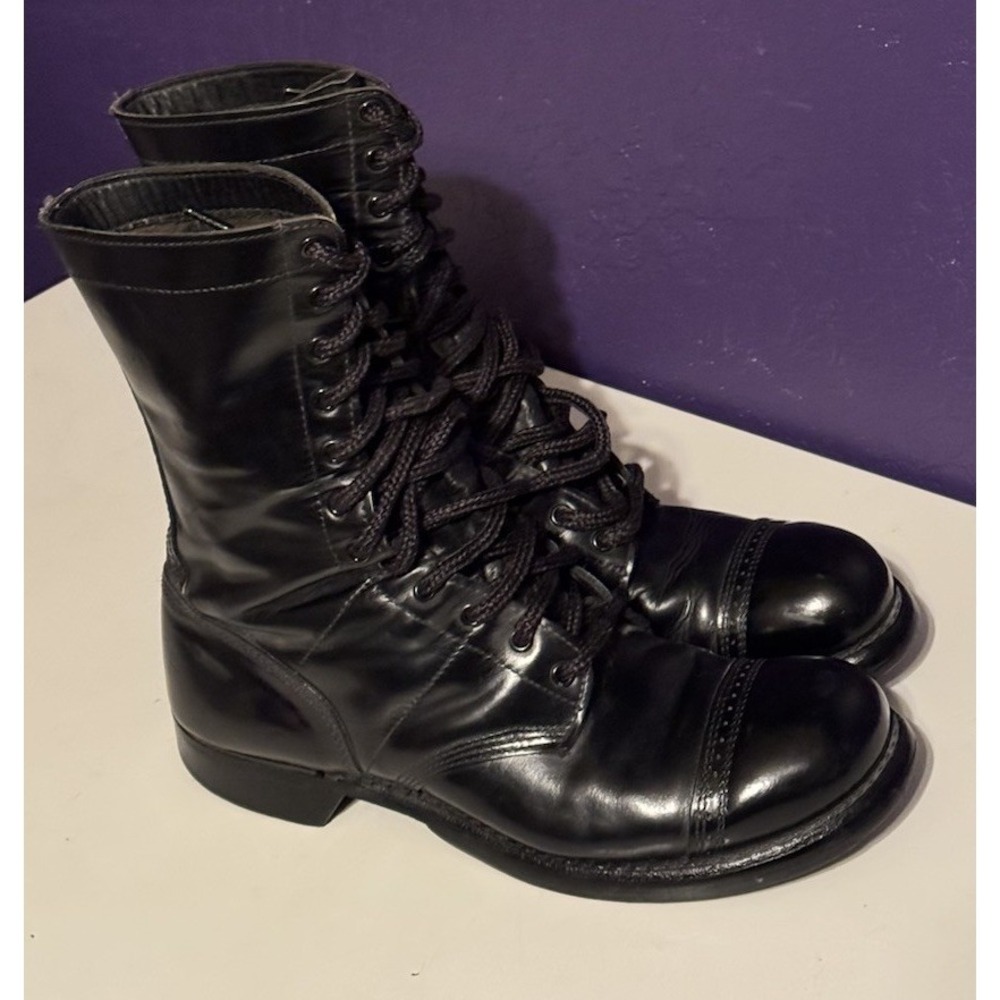 Original WW2 Corcoran Jump Boots Paratrooper Black Mens 10.5 C Narrow USA Made